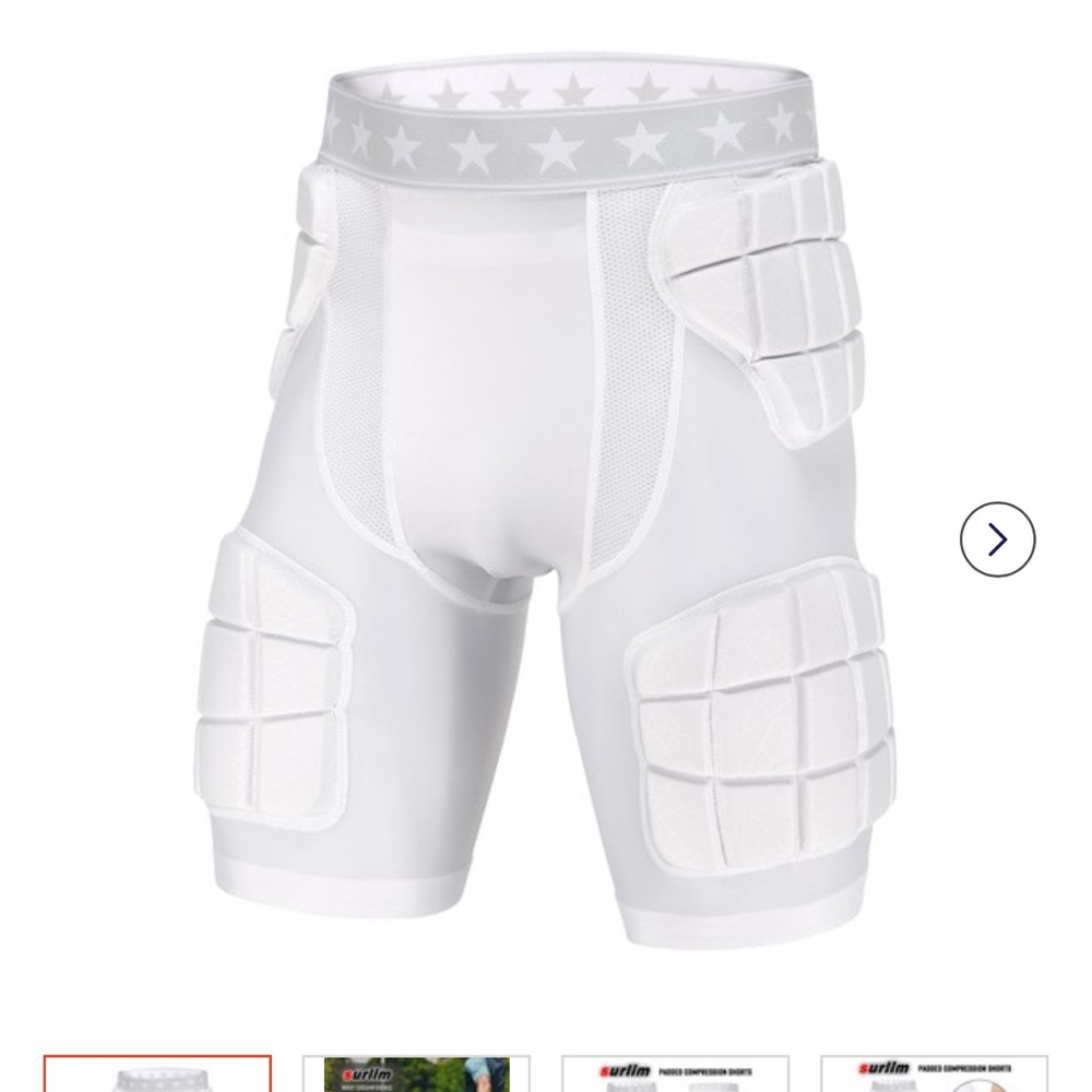 Men's black Padded Sports Shorts